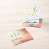 Dessous-de-verre Carré En Papier Espoir (En situation)