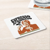 Dessous-de-verre Carré En Papier Espresso Aficionado - Java Lover (Incliné)