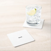 Dessous-de-verre Carré En Papier essai (En situation)