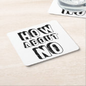 Dessous-de-verre Carré En Papier Et non (Incliné)