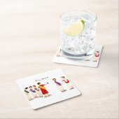 Dessous-de-verre Carré En Papier Et Tu Brute ? Julius César à une fête (En situation)