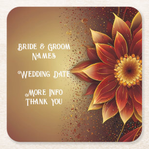 Dessous-de-verre Carré En Papier Éternelle Floraison : Une Célébration Intemporelle