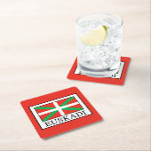 Dessous-de-verre Carré En Papier Euskadi (En situation)