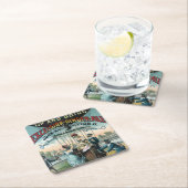 Dessous-de-verre Carré En Papier Excelsior Ginger Ale (En situation)