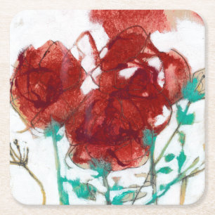 Dessous-de-verre Carré En Papier Expression I de fleur