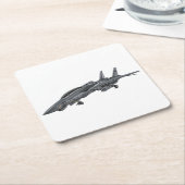 Dessous-de-verre Carré En Papier F-14 Tomcat (Incliné)