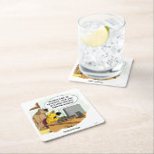 Dessous-de-verre Carré En Papier Facebook pour Chiens (En situation)