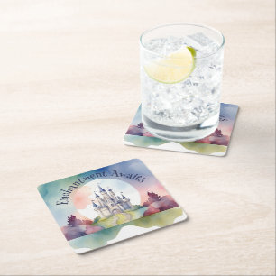 Dessous-de-verre Carré En Papier Fairy Tale Castle Party