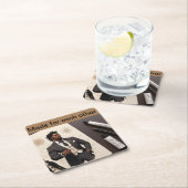 Dessous-de-verre Carré En Papier Fait l'un pour l'autre (En situation)