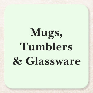 Dessous-de-verre Carré En Papier Faites défiler vers le bas pour voir ces mugs gobe