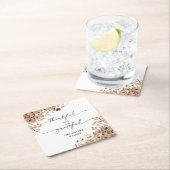 Dessous-de-verre Carré En Papier Fall Leaves Thanksgiving Dinner (En situation)