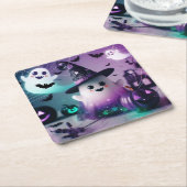 Dessous-de-verre Carré En Papier Fantôme (Incliné)