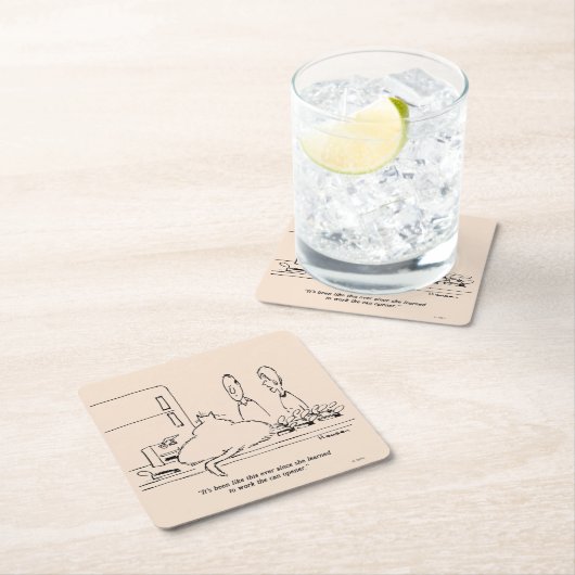 Dessous-de-verre Carré En Papier Fat (En situation)