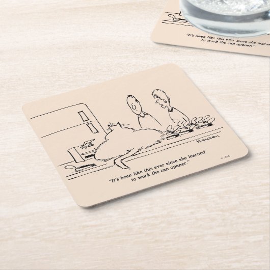 Dessous-de-verre Carré En Papier Fat (Incliné)