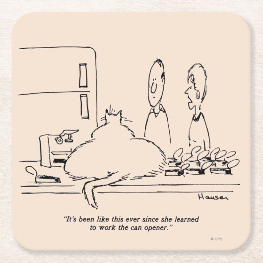 Dessous-de-verre Carré En Papier Fat (Devant)