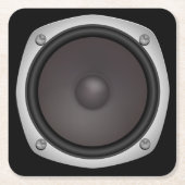 Dessous-de-verre Carré En Papier Faux Loudhaut-parleur (Devant)