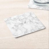 Dessous-de-verre Carré En Papier Faux marbre (Incliné)