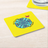 Dessous-de-verre Carré En Papier Faux Wrapped Canvas Print (Incliné)