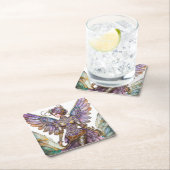 Dessous-de-verre Carré En Papier Fée de prune de sucre bijoux (En situation)