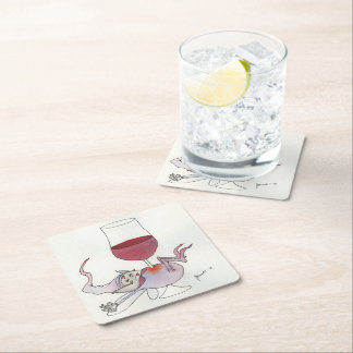 Dessous-de-verre Carré En Papier Fée des vins