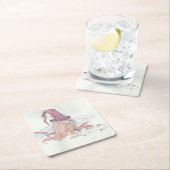 Dessous-de-verre Carré En Papier Fée des vins (En situation)