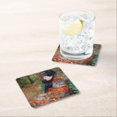 Dessous-de-verre Carré En Papier Femme assise sur le banc, Mary Cassatt (En situation)