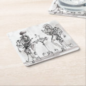 Dessous-de-verre Carré En Papier Femmes (Incliné)