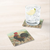 Dessous-de-verre Carré En Papier Ferme (En situation)