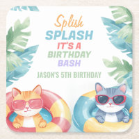 Fête de la piscine de Splish Splash Anniversaire