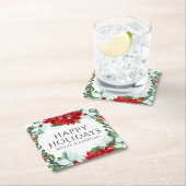 Dessous-de-verre Carré En Papier Fête de Noël (En situation)