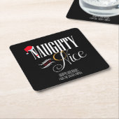 Dessous-de-verre Carré En Papier Fête de vacances vilaine et Nice (Incliné)