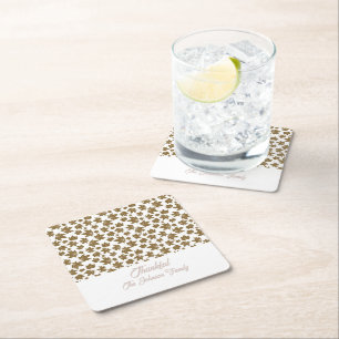 Dessous-de-verre Carré En Papier Feuilles de l'érable Thanksgiving Brunch Dîner