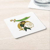 Dessous-de-verre Carré En Papier Filles du Nil (Incliné)