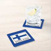 Dessous-de-verre Carré En Papier Finlande (En situation)