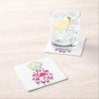 Dessous-de-verre Carré En Papier Flamingo Stone Coaster| Lover Stone Coaster -> Tob