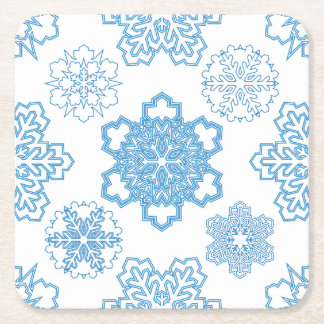 Dessous-de-verre Carré En Papier Flèche de neige