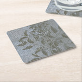 Dessous-de-verre Carré En Papier Fleur de Bleu I (Incliné)