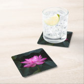 Dessous-de-verre Carré En Papier Fleur de Lotus (En situation)