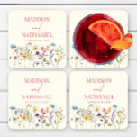 Dessous-de-verre Carré En Papier Fleur sauvage Fleur Fleur Flore Jardin Mariage<br><div class="desc">Ce sont des Dessous de verre en papier Fleur sauvage Fleur Fleur Fleur Florale de Jardin de Mariage !</div>