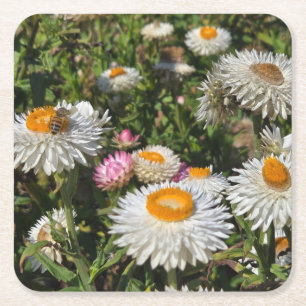 Dessous-de-verre Carré En Papier Fleurs