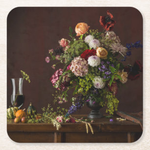 Dessous-de-verre Carré En Papier Fleurs Arrangement floral