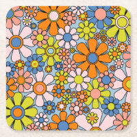 Fleurs de Jardin Retro Super 60s les années 70 Pri