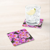 DESSOUS-DE-VERRE CARRÉ EN PAPIER FLEURS DU JOUR (En situation)