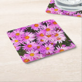 DESSOUS-DE-VERRE CARRÉ EN PAPIER FLEURS DU JOUR (Incliné)