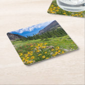 Dessous-de-verre Carré En Papier Fleurs | Montana Flower Path (Incliné)