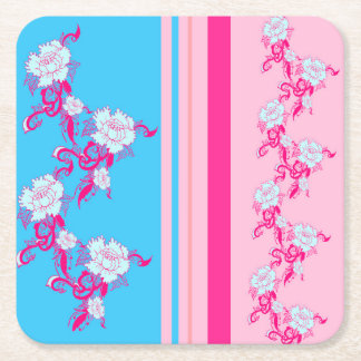 Dessous-de-verre Carré En Papier fleurs, naturel, pivoine,, cadeau, rose