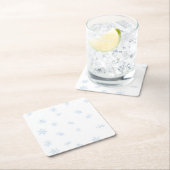 Dessous-de-verre Carré En Papier Flocon de neige (En situation)