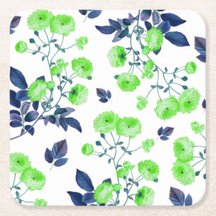 Dessous-de-verre Carré En Papier Floral