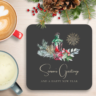 Dessous-de-verre Carré En Papier Folierie moderne minimaliste fête de Noël