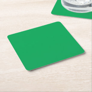 Dessous-de-verre Carré En Papier Fond vert époustouflant avec une bordure blanche d